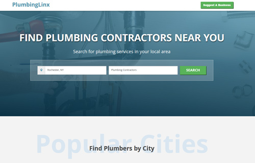 PlumbingLinx Website Screenshot