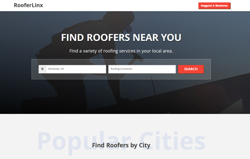 RooferLinx Website Screenshot